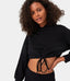 Solid-Color Cropped Hoodie