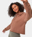 Solid-Color Polo Sweatshirt
