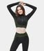 FLOW Zip Front Cropped Sports Top