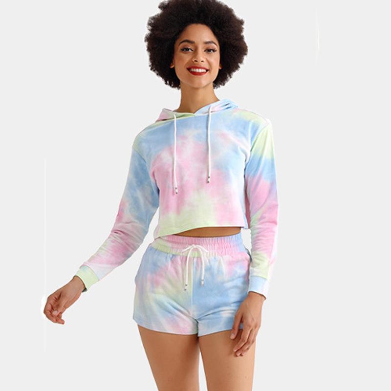 Explosive Tie dye Crop Hoodies