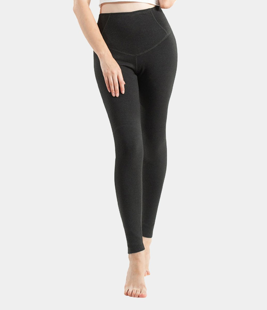 High Waisted Fleece Lined Warm Full Length Leggings