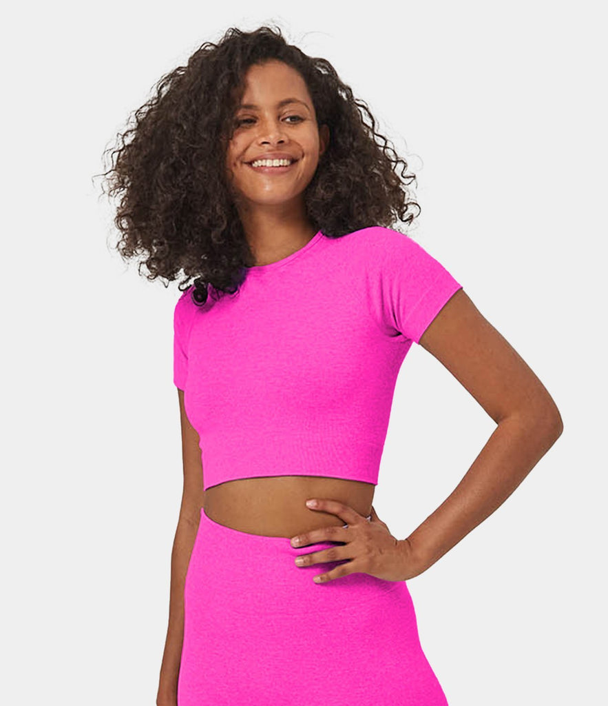 FLOW Seamless Cropped Sports Top