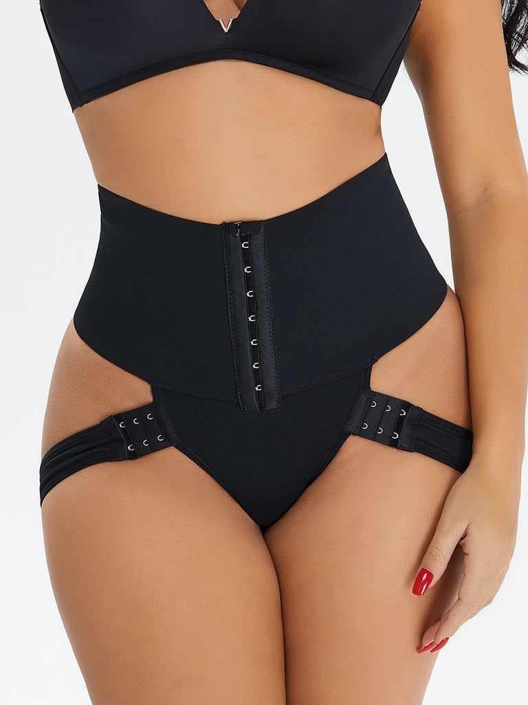 Mid waist Abdomen Adjustable Breasted Hip Crotch Shorts