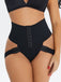 Mid waist Abdomen Adjustable Breasted Hip Crotch Shorts