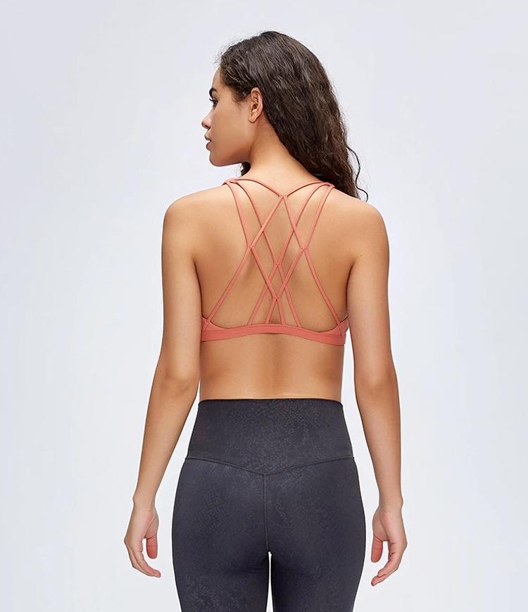 Bloom Neck Crisscross Strappy Low Support Sports Bra