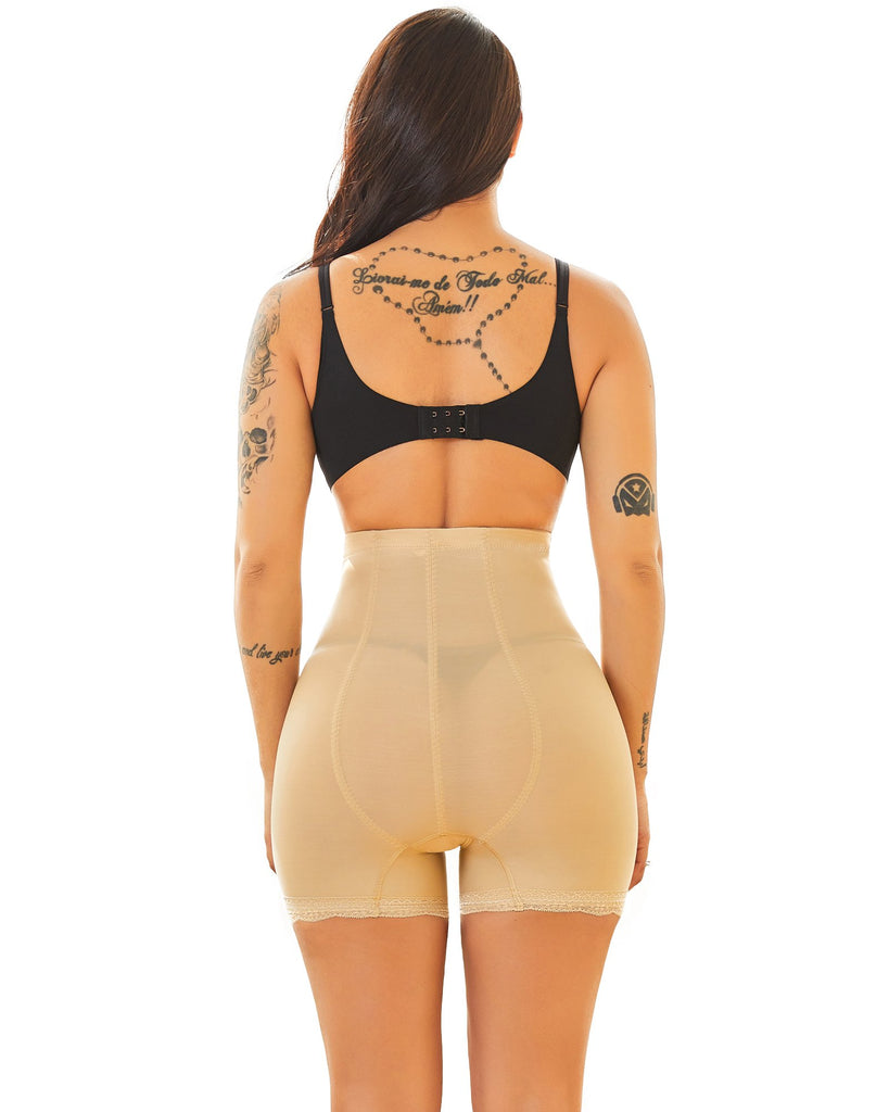Women High Waist Tummy Control Panty Lace Shorts