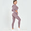 High Waist Tight Pure Color Yoga Suit