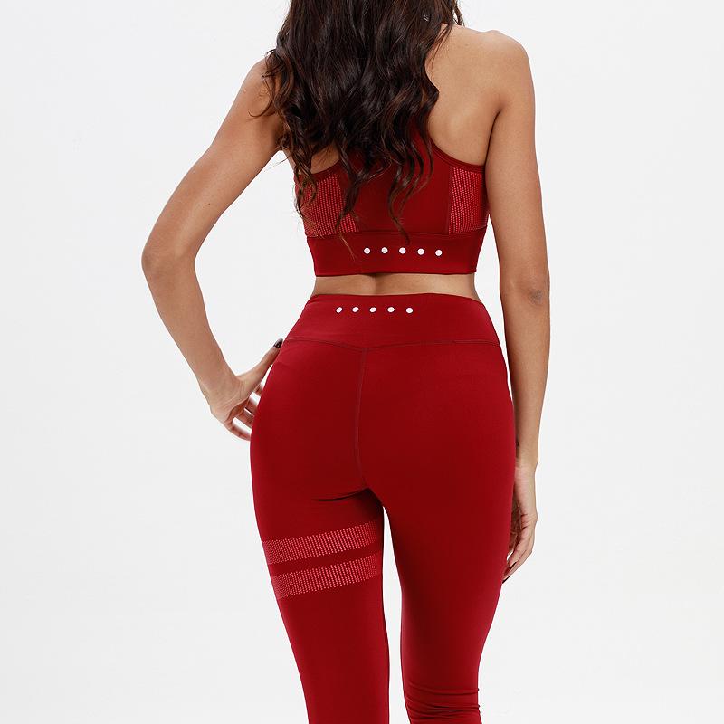 Sexy Pure Colour Yoga Suit