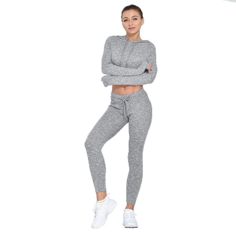 High Waist Tight Pure Color Yoga Suit