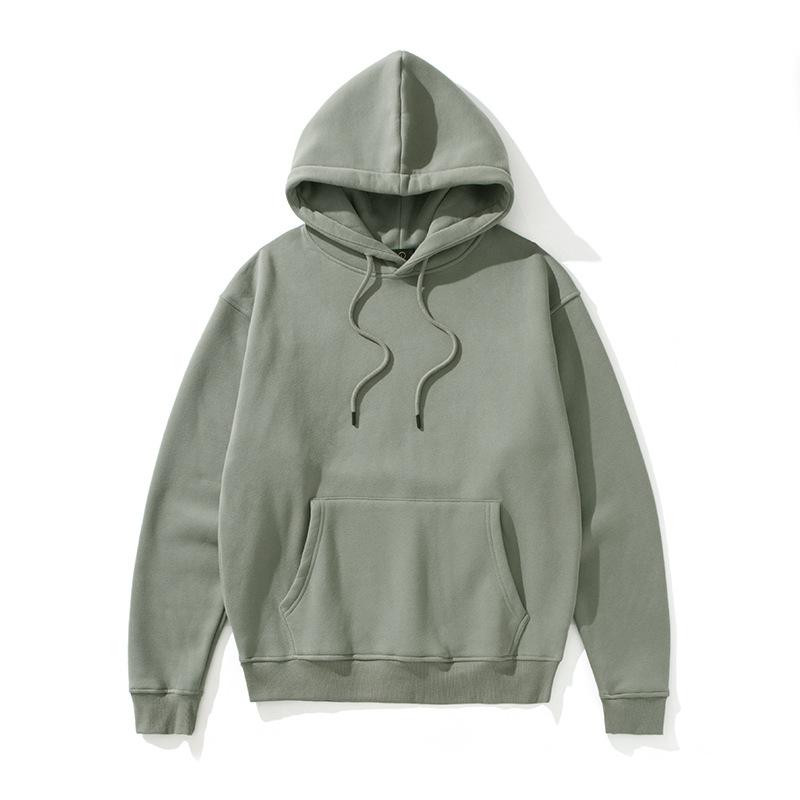 Solid Color Fleece Lined Hoodie