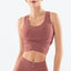 Solid Color Backless Sports Bra