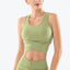 Solid Color Backless Sports Bra