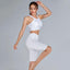 Outdoor Leisure White Fitness Yoga Suit