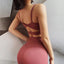 Shockproof Gathered Sports Fitness Yoga Bra