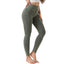 High Waist Hip Imitation Denim Elastic Peach Yoga Pants