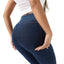 High Waist Hip Imitation Denim Elastic Peach Yoga Pants