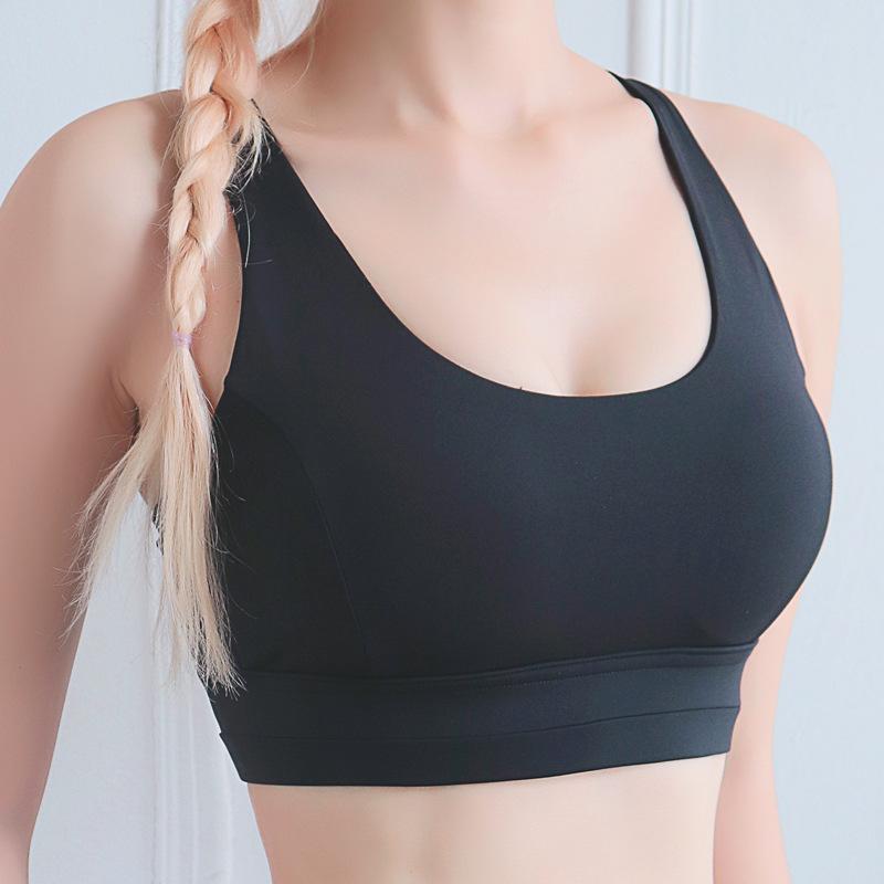 Adjustable Shoulder Strap Yoga Bra