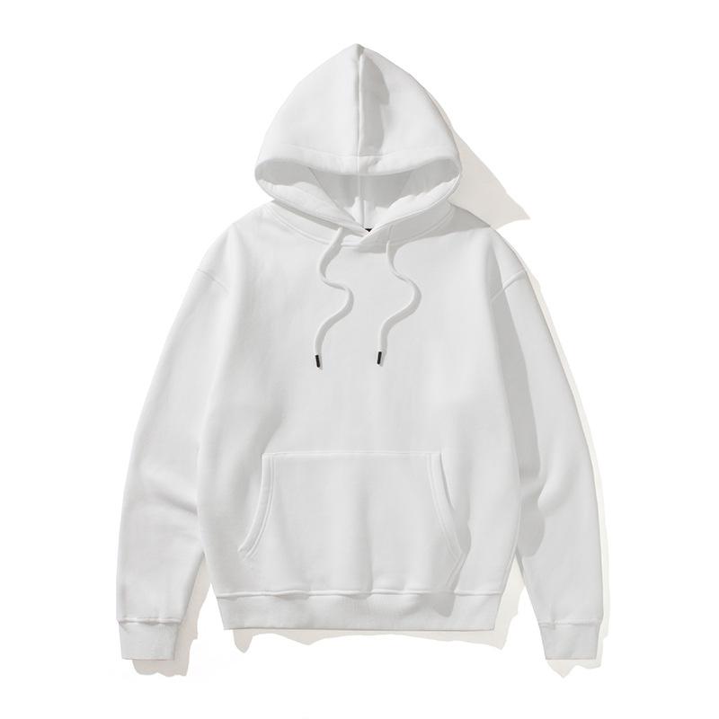 Solid Color Fleece Lined Hoodie