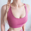 Adjustable Shoulder Strap Yoga Bra