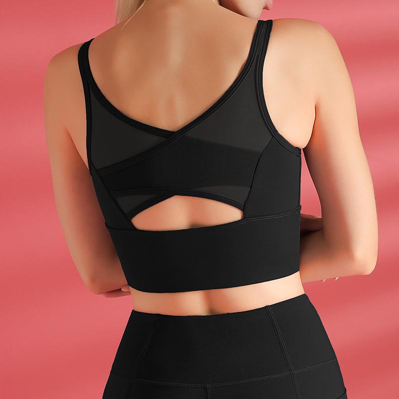 Mesh Stitching Sports Bra