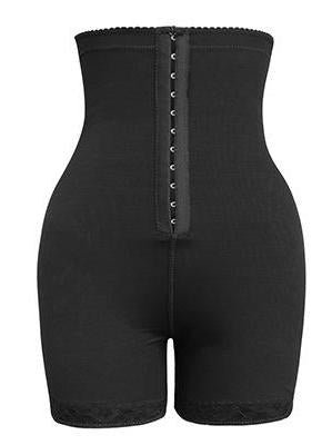 Plus Size High Waist Buttoned Shaping Pants