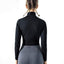 Casual Trendy Pure Colour Yoga Jacket