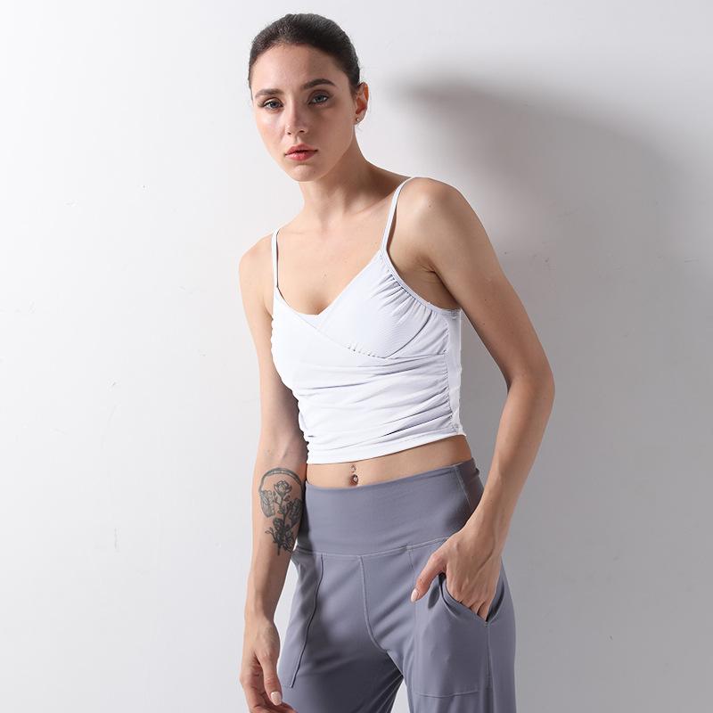 Sexy Pure Colour Shockproof Yoga Bra