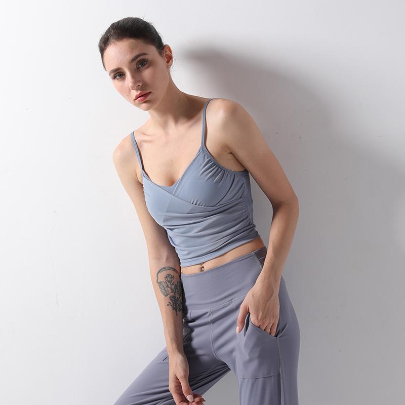 Sexy Pure Colour Shockproof Yoga Bra