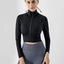 Casual Trendy Pure Colour Yoga Jacket