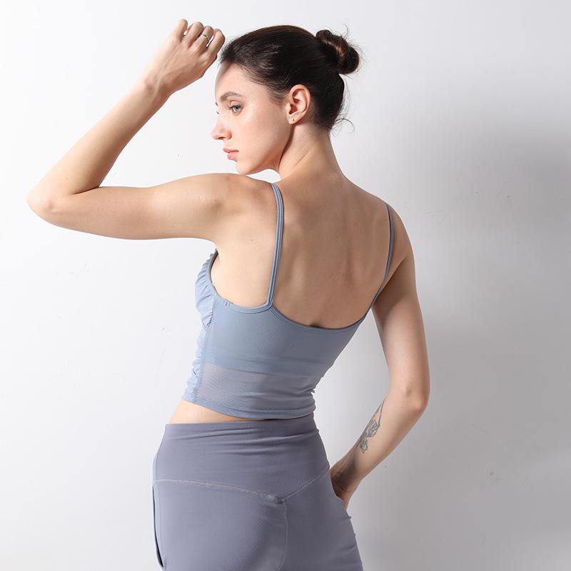 Sexy Pure Colour Shockproof Yoga Bra