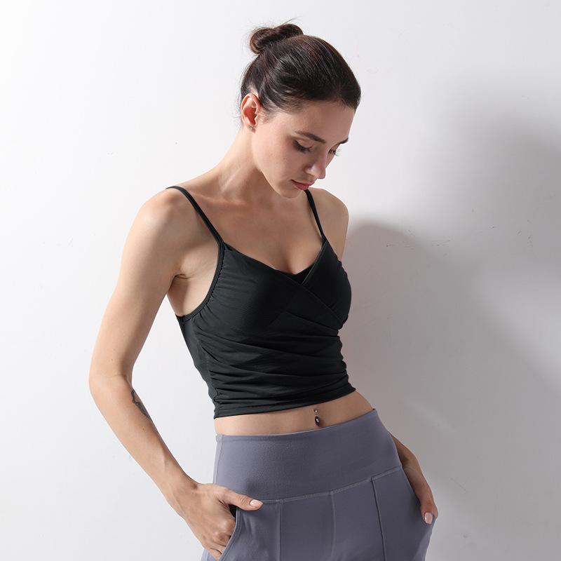 Sexy Pure Colour Shockproof Yoga Bra