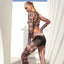 Hollow Camouflage Sports Slimming Suit