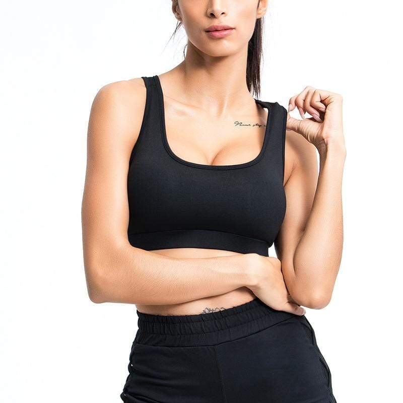 Netted Spliced Breathable Sports Bra