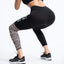 Leopard Stitching Shows Hip High Waist Yoga Pants