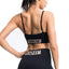 Letter Print Adjustable Sports Bra Shoulder Strap