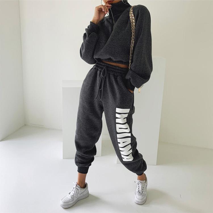 Zip Casual Solid Slim Corset Sport Suit