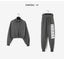 Zip Casual Solid Slim Corset Sport Suit