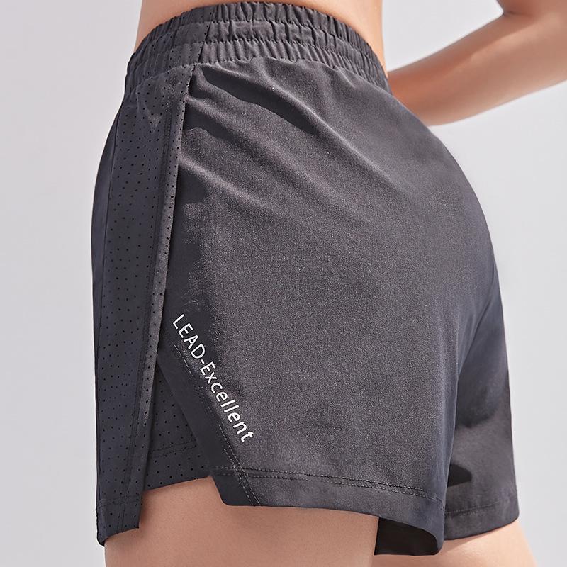 Anti glare Fake Two piece Sports Shorts