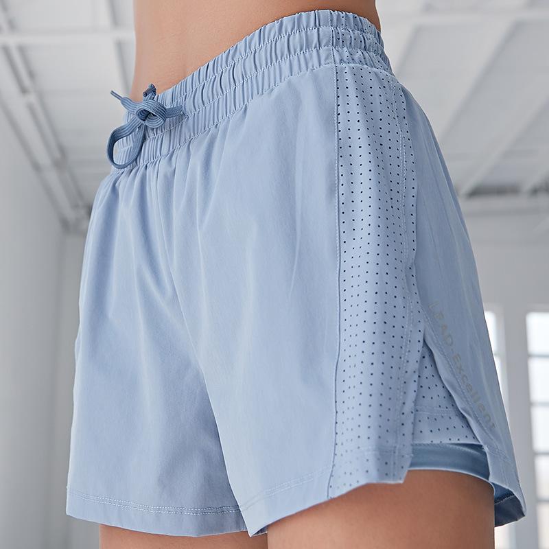 Anti glare Fake Two piece Sports Shorts