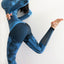 Hollow Camouflage Sports Slimming Suit
