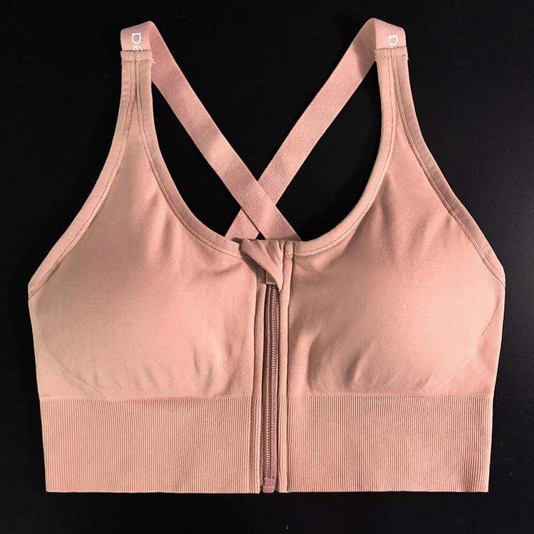 Shockproof Running Gather Fitness Bra