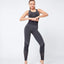 Elastic Gathering Sports Bra Fitness Suit