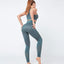 Elastic Gathering Sports Bra Fitness Suit
