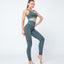 Elastic Gathering Sports Bra Fitness Suit