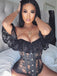 Outside Shoulder Lace Sleeve Gothic Corset