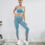 Cross Back Bra Quick Dry Suit Hip Lift Leggings Set