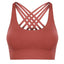 Shockproof Gathering Cross Beautiful Back Bra