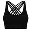 Shockproof Gathering Cross Beautiful Back Bra