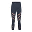 High waisted Rib Hollowed Gauze Nude Yoga Pants