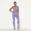 High Waist Tight Print Fitness Suit